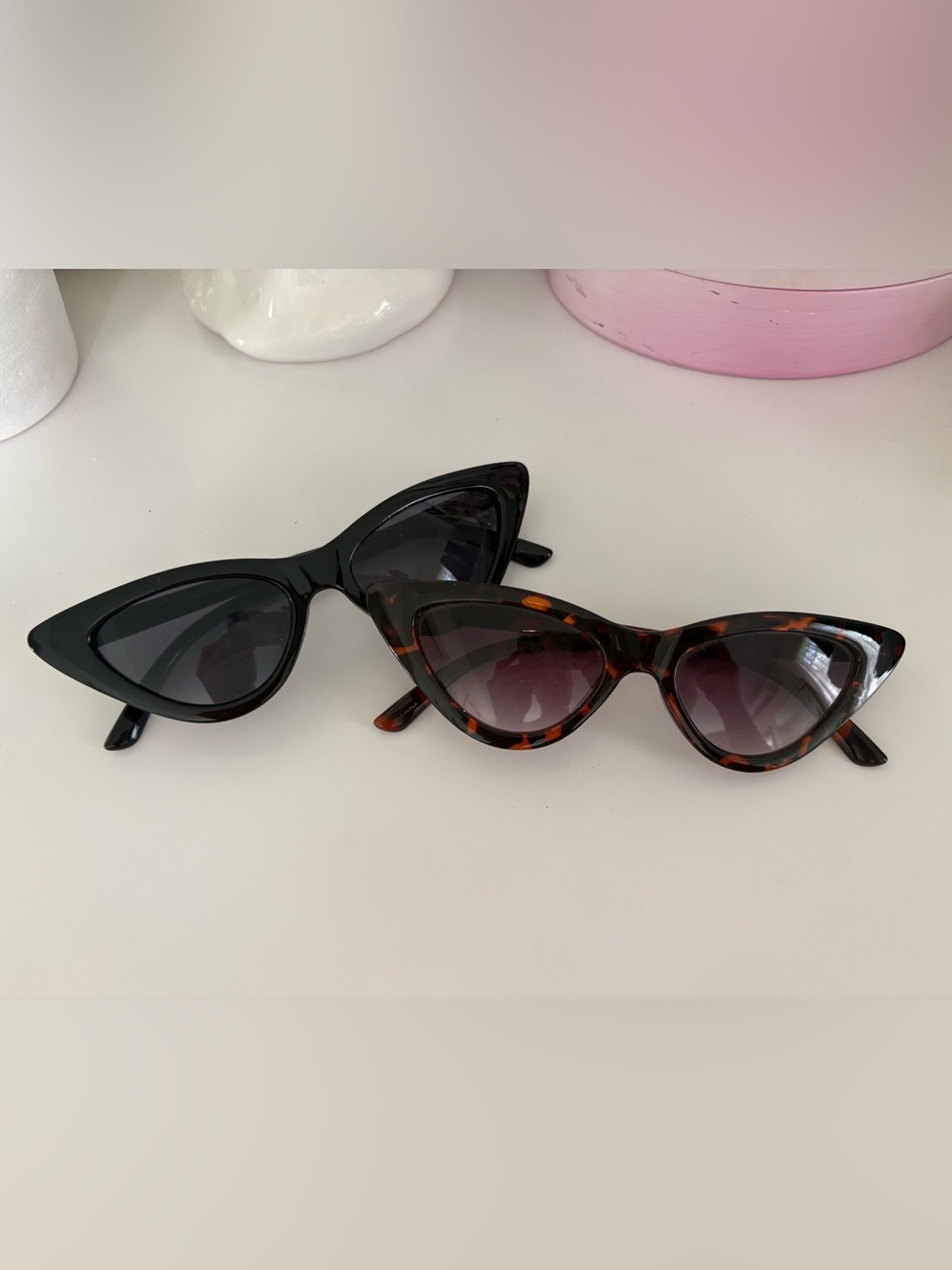 Classic Cat Eye Sunglasses - Black & Tortoiseshell